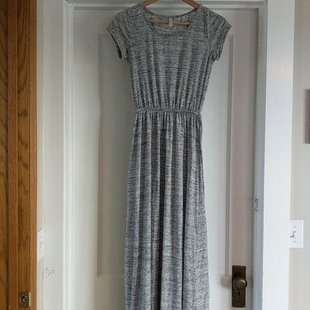 Light Heather gray maxi dress